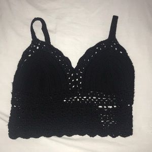 Abercrombie & Fitch crochet crop top S